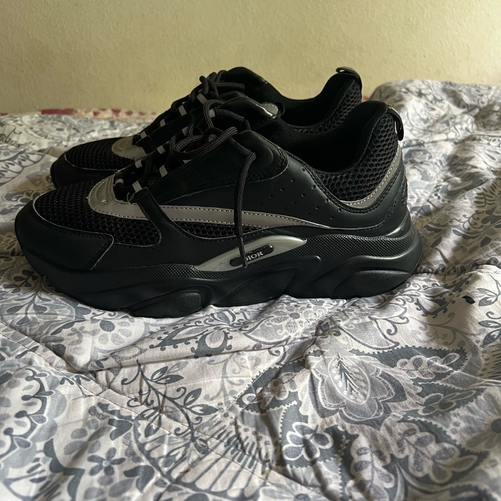 Dior Black and Gray Men's Sneakers